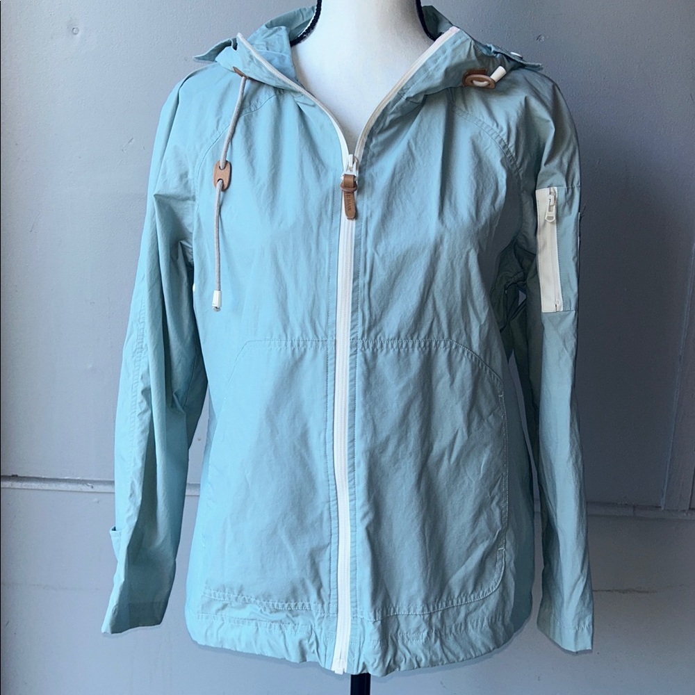 Cole Haan Blue Jacket with White Zipper